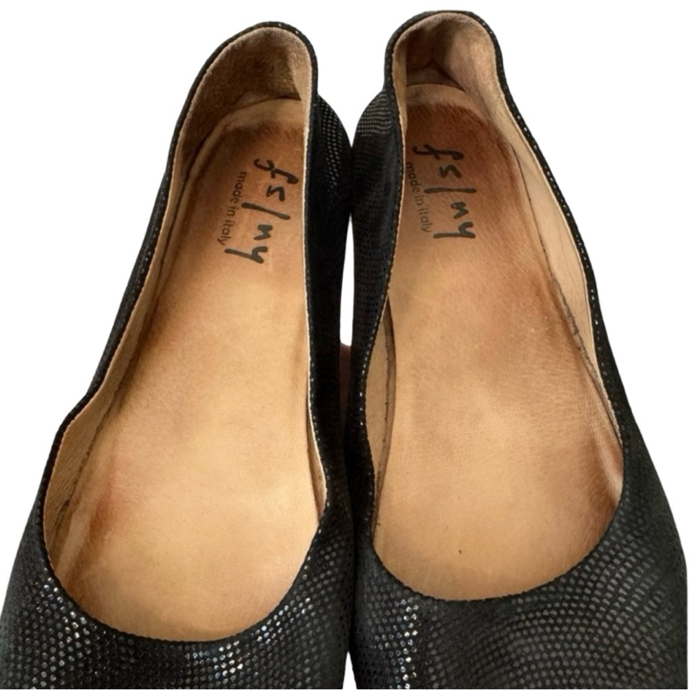FRENCH SOLE Zeppa Black Wave Ballet Flats With Box Size 10.5 - Picture 15 of 16